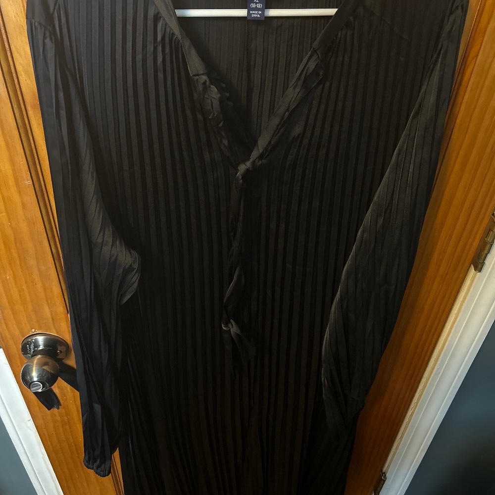 Black silk dress